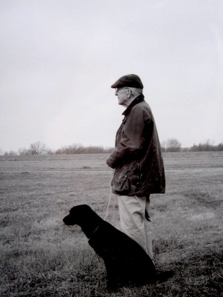 Preston Mann afield with his dog